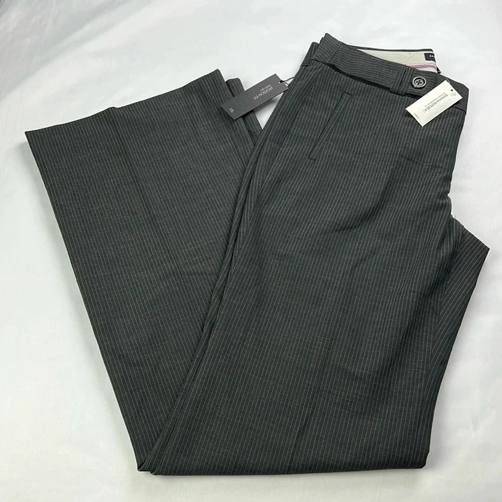 Banana Republic New Women’s 10 Long Jackson Fit Wide Leg Lined Wool Blend Pant